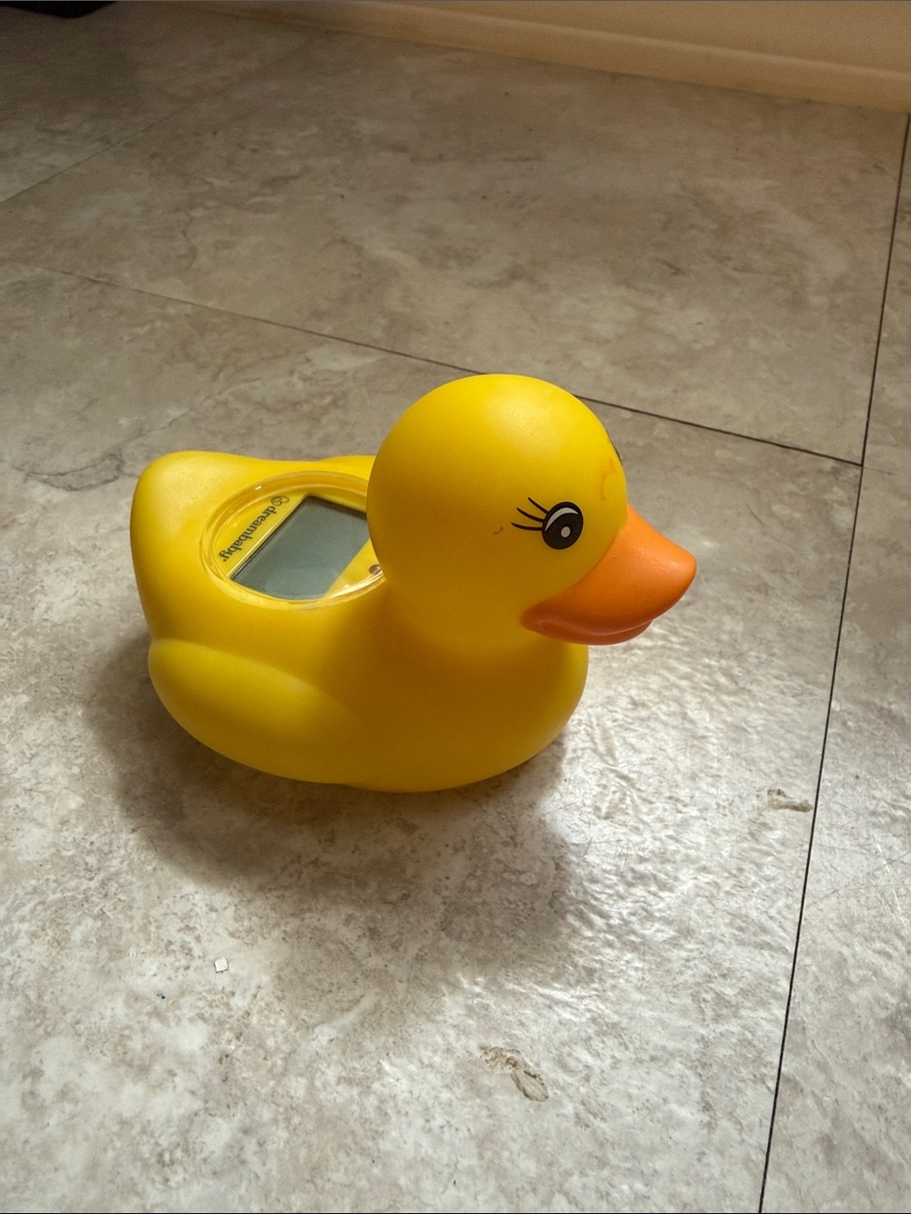Yellow Rubber Duck Bath Thermometer - Unbranded